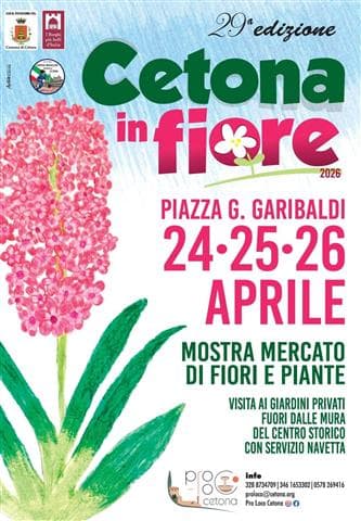 Cetona in Fiore: tre giorni di fiori, artigianato e visite nel cuore