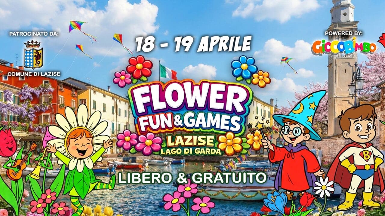 Flower Fun & Games a Lazise: weekend gratuito di giochi e laboratori