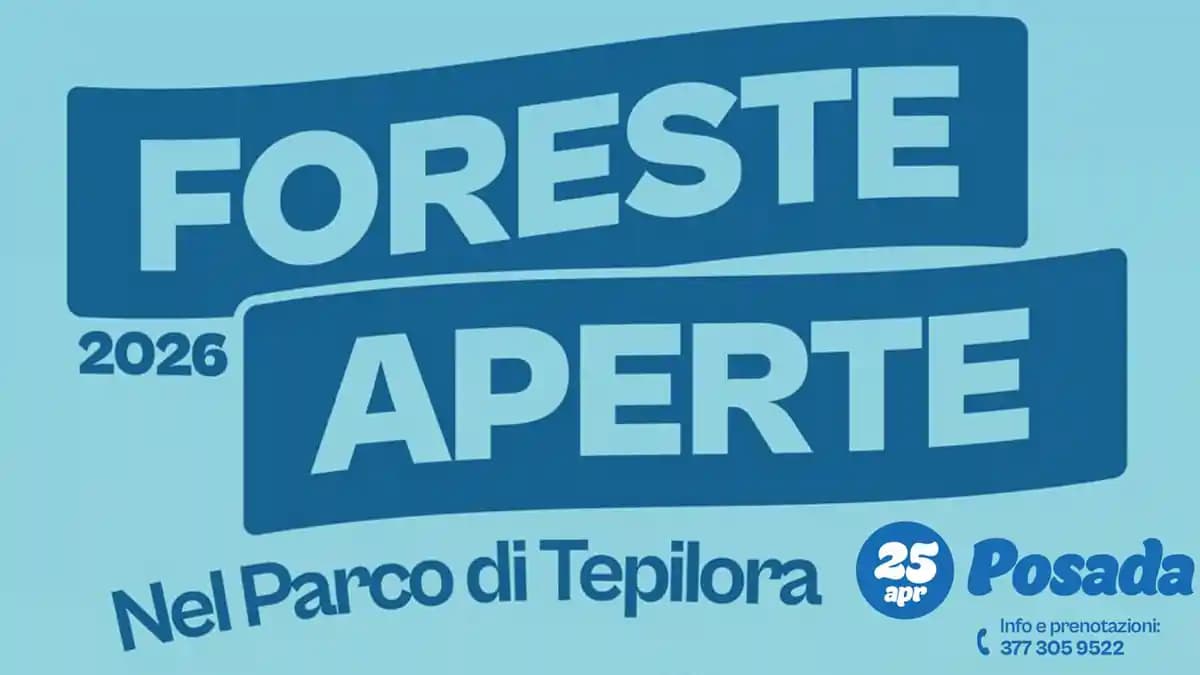 Foreste Aperte 2026 a Posada: il programma del 25 aprile tra natura e