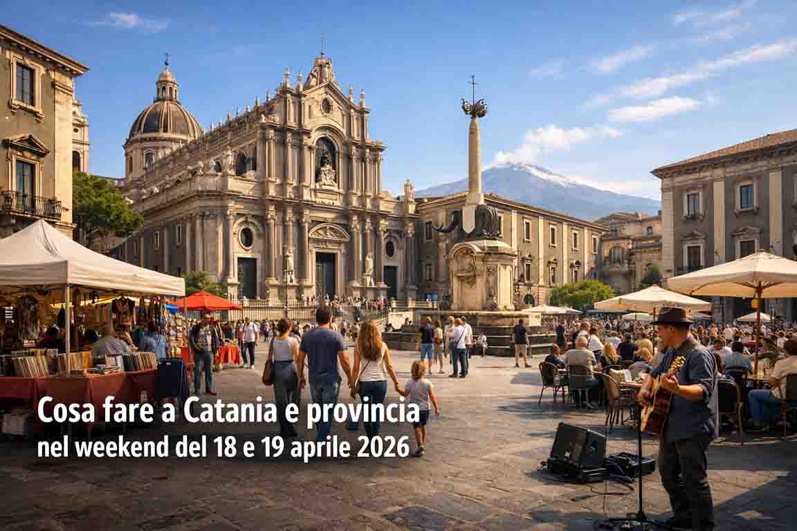 Catania nel weekend 18-19 aprile 2026: attività family-friendly e